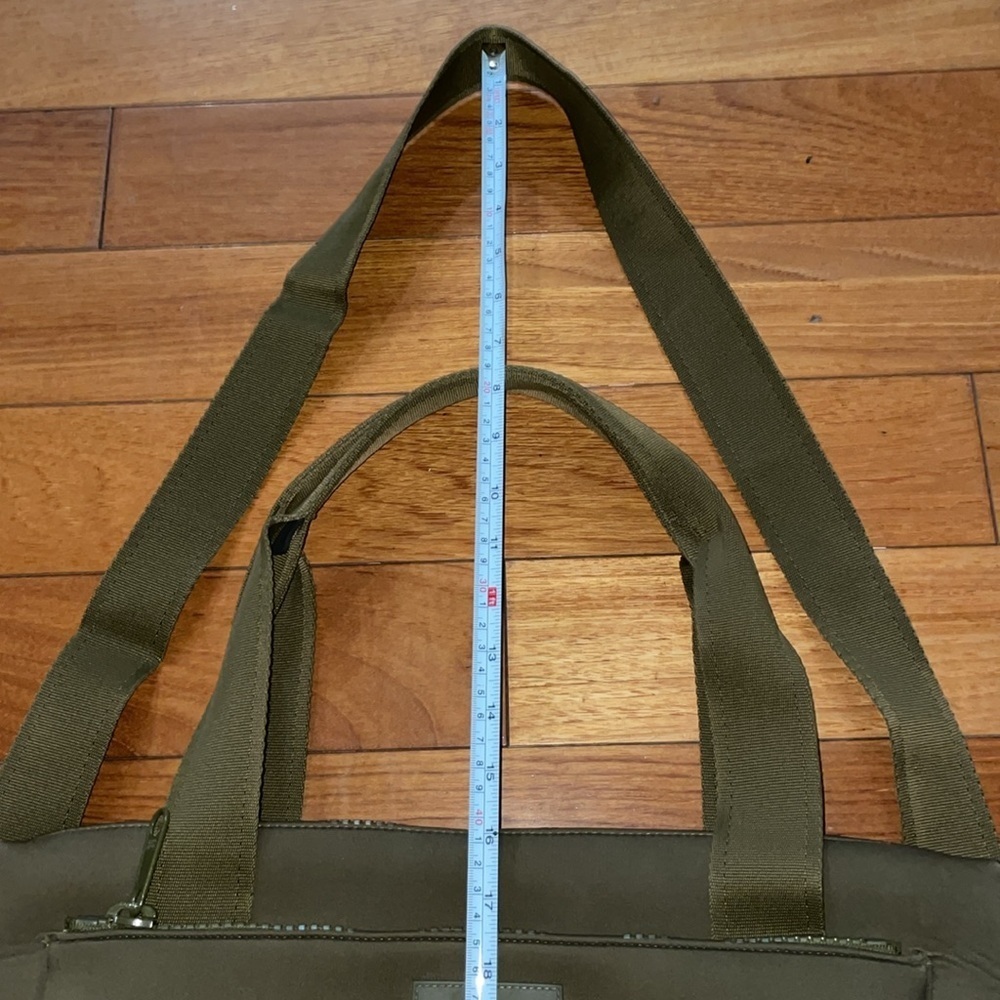 Dagne Dover Neoprene Laptop Bag in Dark Moss - Picture 8 of 12